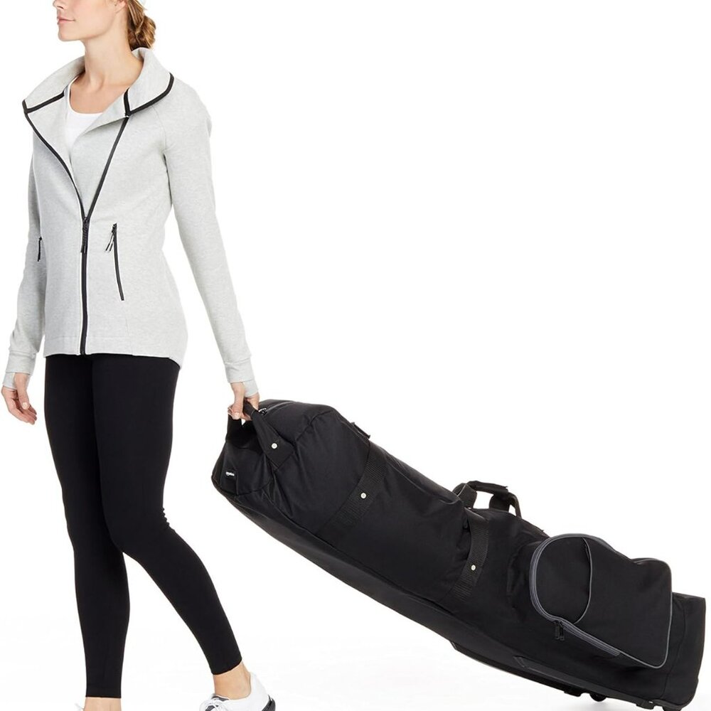 NEW Amazon Basics Soft-Sided Foldable Golf Travel Bag - Black
